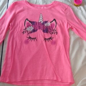 Place Pink and Purple Unicorn Long Sleeve Tee